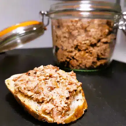 Rillettes lentilles et noix